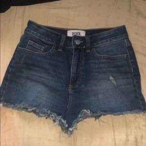 VS PINK Denim Cut-Off Shorts